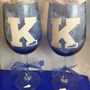 Wine glasses. pair. Handmade.